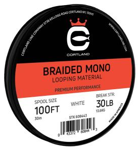  Cortland Braided Mono Looping Material 100ft White