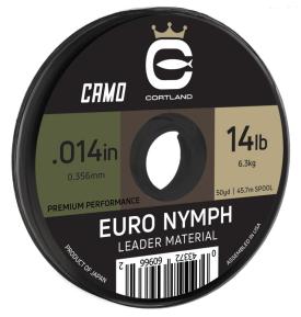 Cortland Euro Nymph Leader Material Camo 50 Yards