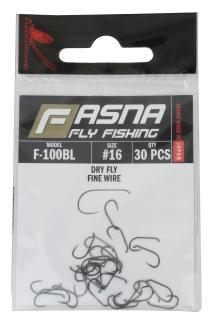 Fasna F-100BL Fine Wire Dry Fly Hooks 30pc