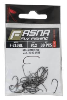 Fasna F-210BL 2X Strong Wire Stillwater/Wet Hooks 30pc