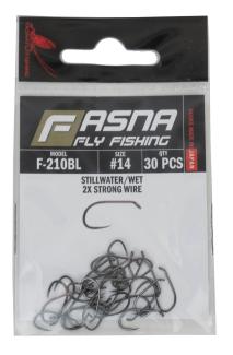 Fasna F-210BL 2X Strong Wire Stillwater/Wet Hooks 30pc