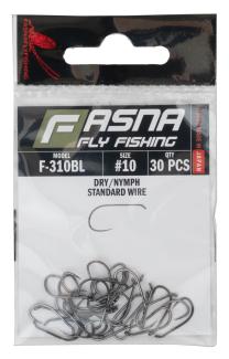 Fasna F-310BL Standard Wire Dry/Nymph Hooks 30pc