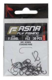 Fasna F-310BL Standard Wire Dry/Nymph Hooks 30pc