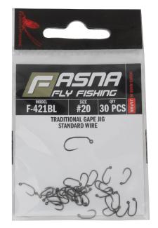 Fasna F-421BL Traditional Gape Jig Hooks 30pc