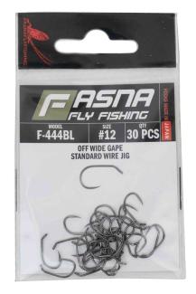 Fasna F-444BL Standard Wire Jig Off Wide Gape Hooks 30pc