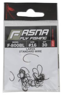 Fasna F-800BL Standard Wire Larva Hooks 30pc