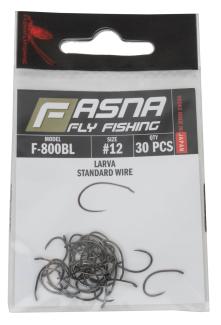 Fasna F-800BL Standard Wire Larva Hooks 30pc