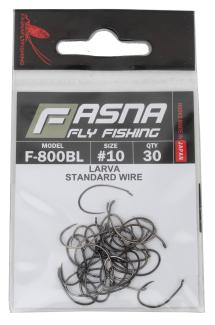 Fasna F-800BL Standard Wire Larva Hooks 30pc