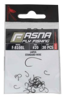 Fasna F-810BL Standard Wire Larva Hooks 30pc