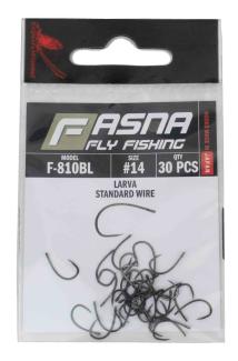 Fasna F-810BL Standard Wire Larva Hooks 30pc