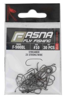 Fasna F-900BL 2X Strong Wire Streamer Hooks 30pc