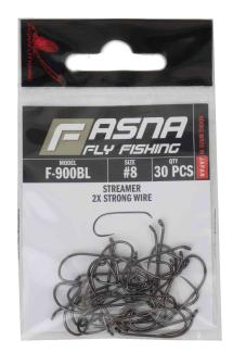 Fasna F-900BL 2X Strong Wire Streamer Hooks 30pc