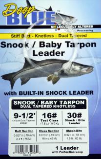 Frog Hair Deep Blue Dual Tapered Snook/Baby Tarpon Leaders