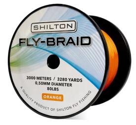 Shilton Fly Braid Backing Orange 80lb