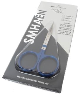 Smhaen Scissor Curved 4 Inch Tungsten Carbide Fine Blade - Blue