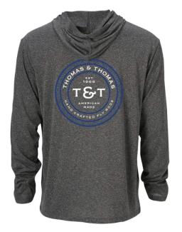 Thomas & Thomas Sun Hoody - Heather Gray