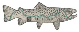 Topo Trout Sticker 8 inch